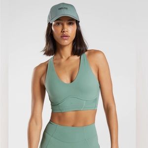 WHITNEY LONGLINE BRA - Leaf Green